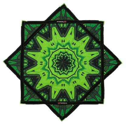 Micro.034 - Green Robotic Fractal (UV-Reactive) 20"
