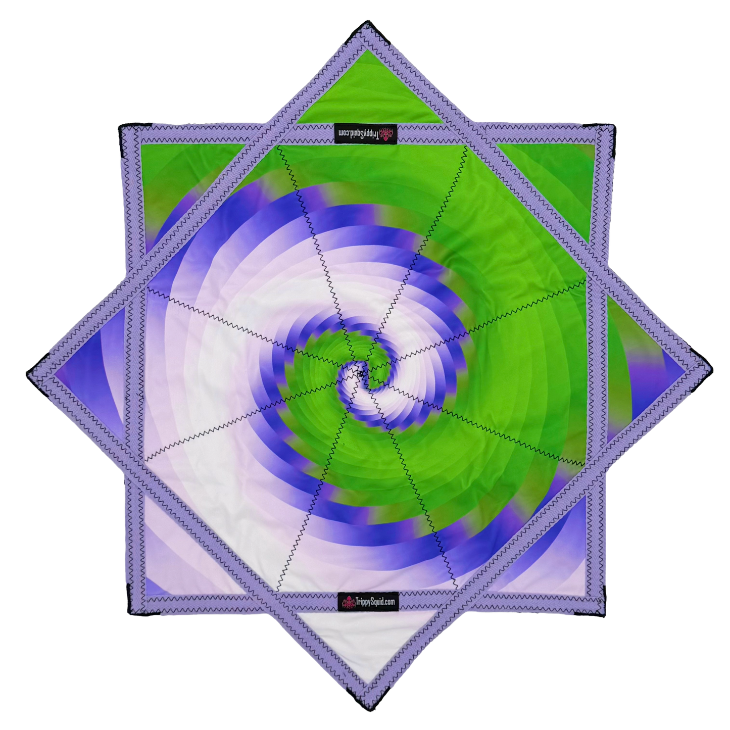 047.Green Goblin Spiral Flowstar (UV-Reactive) 26"