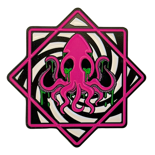 Trippy Squid Flowstar Pin (Spinning Pin)
