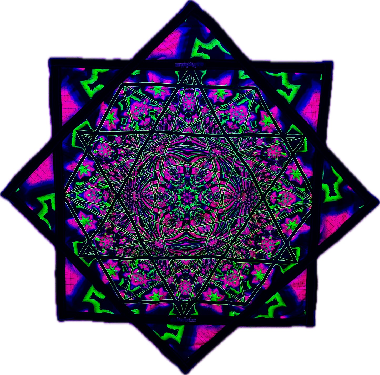 002 - Sacred Geometry V2.0 Flow Star (UV REACTIVE + 2x Sided) 26"