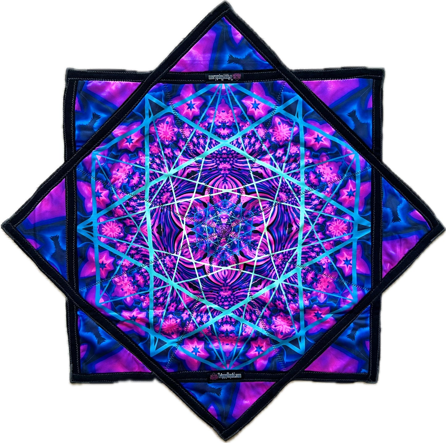 002 - Sacred Geometry V2.0 Flow Star (UV REACTIVE + 2x Sided) 26"