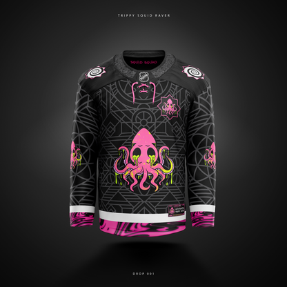 *COMING SOON* Drop 001 - Trippy Squid Hockey Jersey (Embroidered)