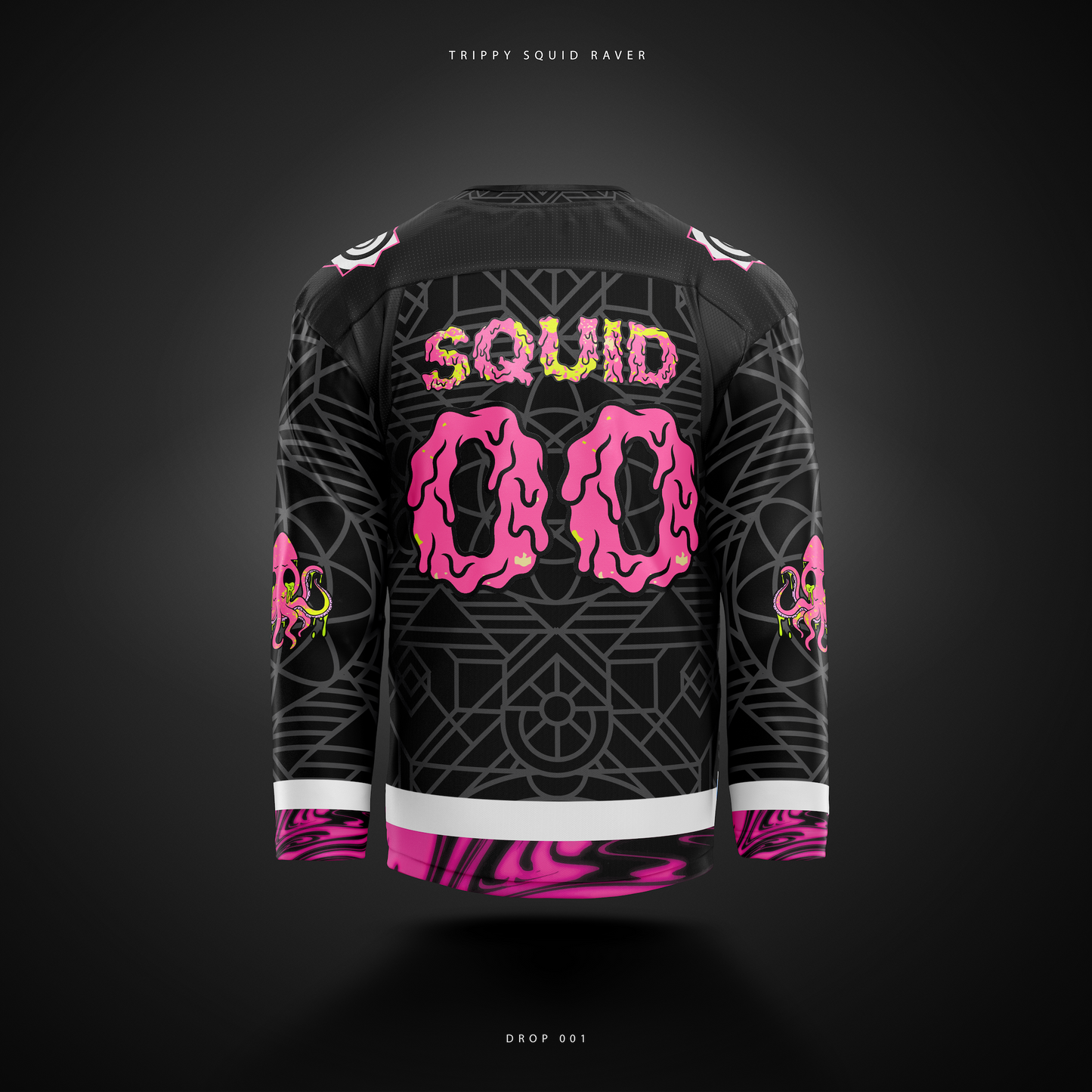 *COMING SOON* Drop 001 - Trippy Squid Hockey Jersey (Embroidered)