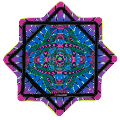 02.LED - Cosmic Spiral UV Reactive Flowstar (New Rechargeable Model!)