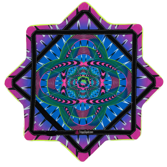 02.LED - Cosmic Spiral UV Reactive Flowstar (New Rechargeable Model!)
