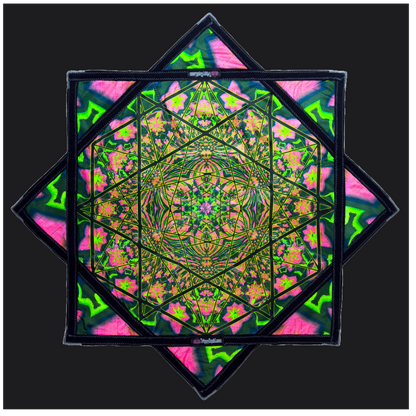 002 - Sacred Geometry V2.0 Flow Star (UV REACTIVE + 2x Sided) 26"