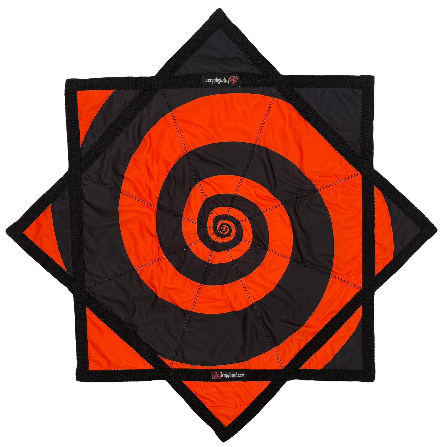 016 - Green & Orange Spiral (UV-REACTIVE)