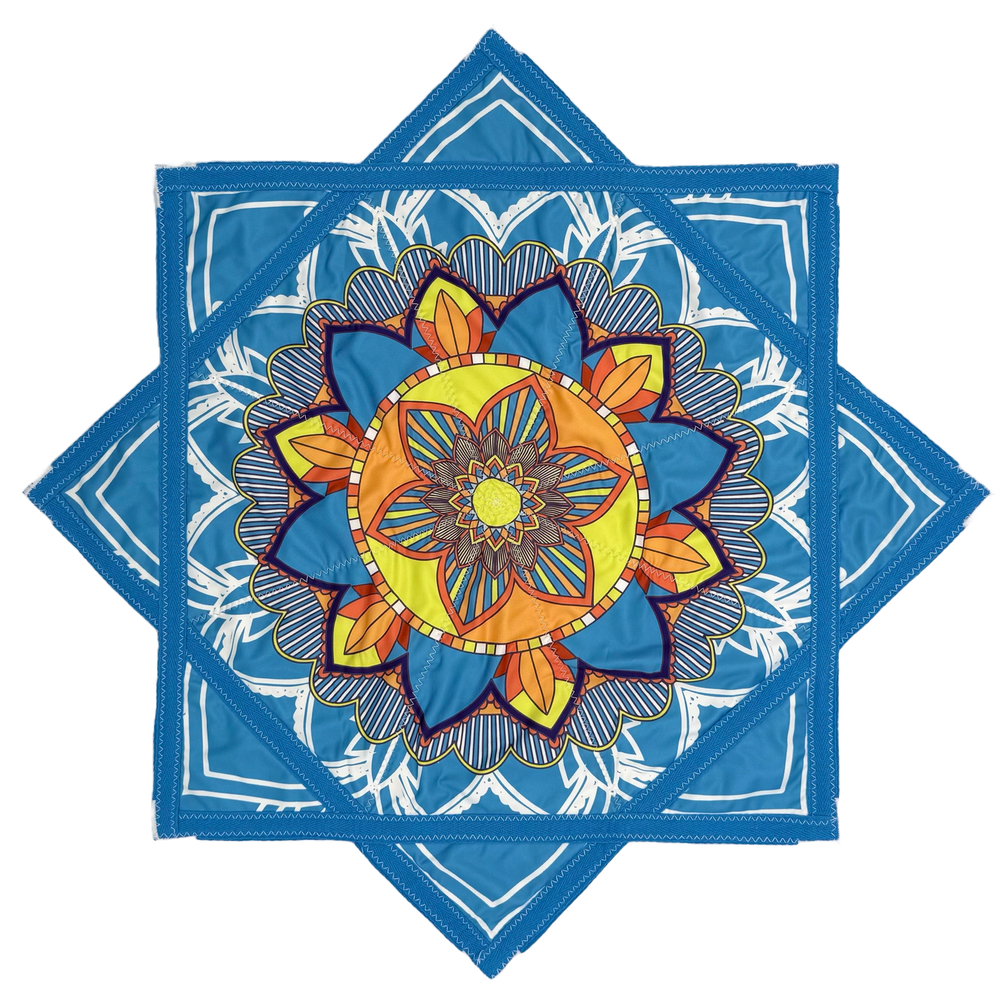015 - White & Blue Flower (Non-UV)