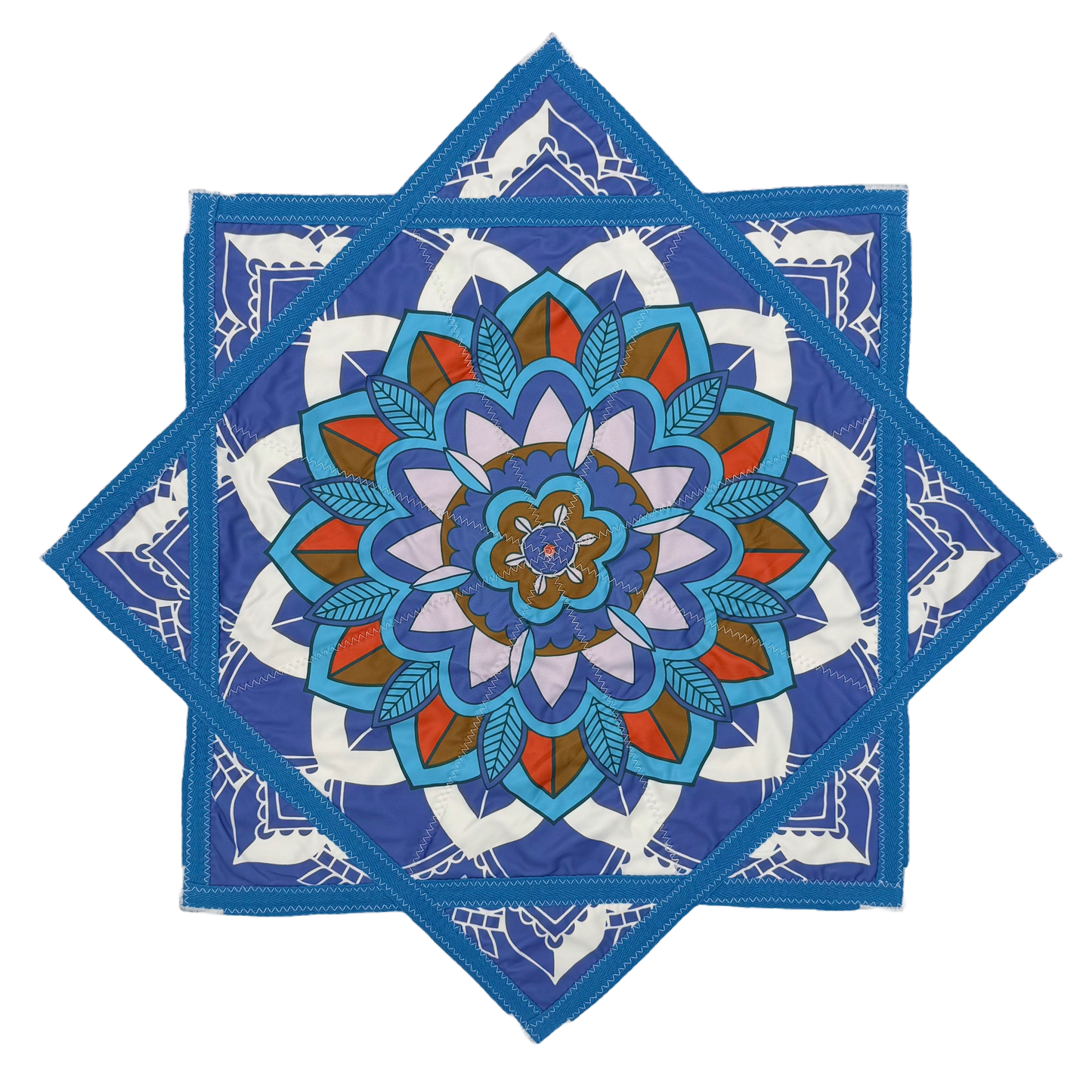 015 - White & Blue Flower (Non-UV)